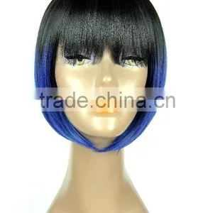 Christmas Party Used Wig Ombre Color New Style 100 Percent Futura High Tempreture Synthetic Hair Wig thumbnail-1