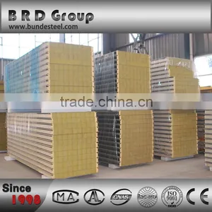 Excellent Stability Rockwool Sandwich Panel for Wall Heat Insulation thumbnail-3