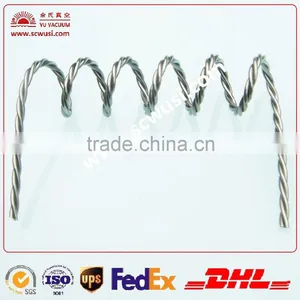 2016 0.72mm White Tungsten Iron Steel Wire in Free Sample in Curved Type thumbnail-5