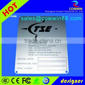 Custom Quadrate Aluminium Blank Machine Nameplate thumbnail-1