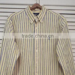 Long Sleeve Casual Cotton Striped Men's Dress Shirt thumbnail-3