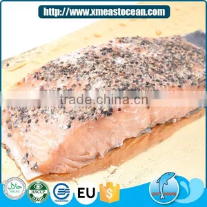 Best Quality Chile Salmon Material Frozen Smoked Pink Salmon Cut thumbnail-2