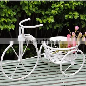 Wrought Iron Vintage Bicycle Plant Stand Wedding Decoration thumbnail-1