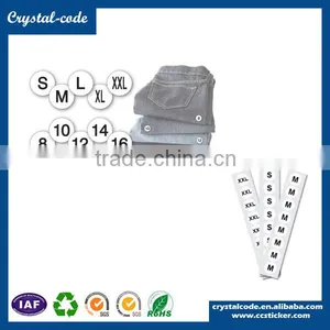 Cloth Printed Custom Woven Black Color High Density Garment Size Label thumbnail-2