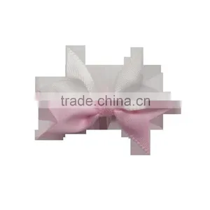 New Production Segmented Color Bowknot Shape Satin Rose Flowers Artificial thumbnail-1