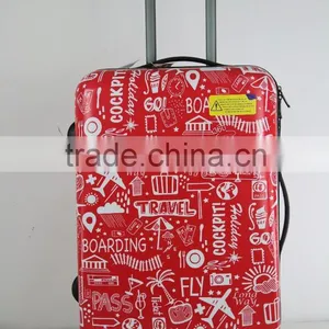 Beautiful Printed ABS+PC Trolley Luggage Case thumbnail-2