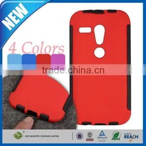 C&T Heavy Duty Defender Dual Layer Protector Hybrid Phone Cover Case for Motorola Moto G 1st Generation thumbnail-1