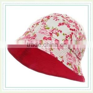 100% Cotton Blank Custom Floral Printed Bucket Hats thumbnail-6