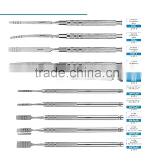 Osteotome Dental Surgical Chisels Straight Curve thumbnail-1