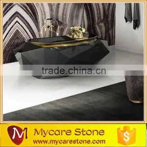 High Polished Natural Black Granite Bathtub thumbnail-1