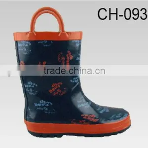English Letters Kids Rubber Rain Boots Cowboy Style thumbnail-1