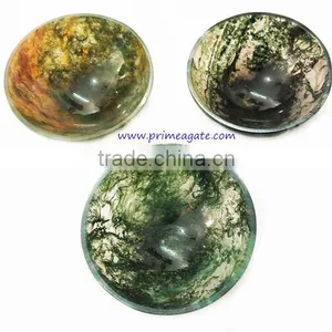 Wholesale Moss Agate Bowls | Healing Quartz Bowls thumbnail-1