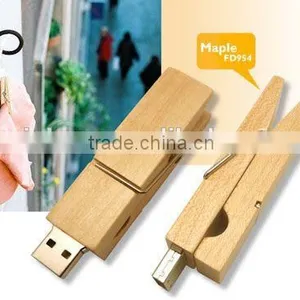 Low Price Wooden Clothespin USB Flash Drive, Custom Usb Wood 4gb, Wood Usb Flash 2.0 Memory thumbnail-3