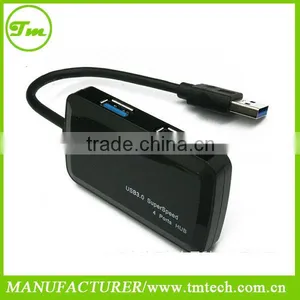 4-Port USB 3.0 Portable Compact Hub For PC Laptop Super Speed 5Gbps thumbnail-1