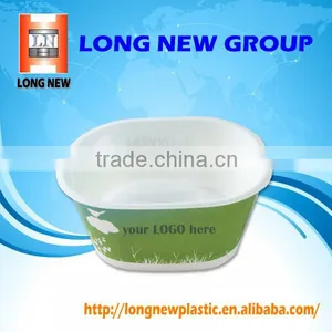 Customized Plastic Ice Cream Bowl In Mould Printing Label thumbnail-3