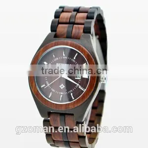 2016 Newest Design Wood Watch Custom Logo Bamboo Wooden Watch thumbnail-1