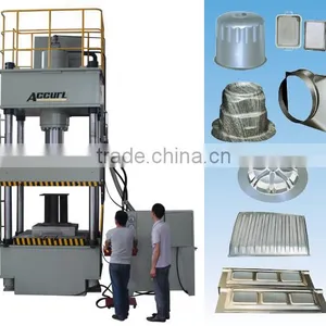 Fry Pan Production Line HBP-1100T Four Pole Hydraulic Deep Drawing Press thumbnail-1