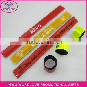 Personalized PVC Clap Bands / Custom Reflective Slap Bracelets / Snap Wristbands thumbnail-5