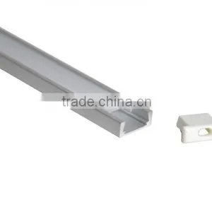 Popular Sale Ceramic White Cover Flat Led Strip Profile for Single Row Strip thumbnail-1