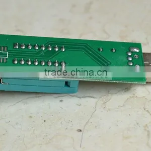 24CXX 24LCXX Programmer EEPROM Reader Writer+24C02 + SOP to DIP Block USB Port thumbnail-1