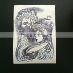 WX- 016 Buddha Tattoo Sticker/ Decorative Fake Tattoo/ High Quality Body Art Tattoos thumbnail-3