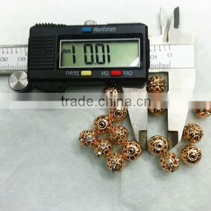 Jewelry Accessories ROSE Gold 10mm Rhinestone Balls thumbnail-1