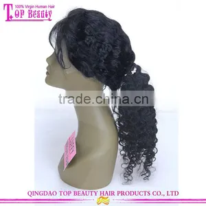 Brazilian Hair Wig in Stock Cheap Ponytail Front Lace Wig With Baby Hair thumbnail-4