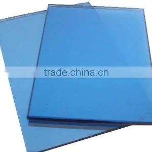 5mm Building Tinted Float Ford Blue Reflective Glass With High Quality thumbnail-1