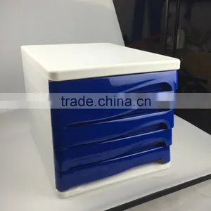 New Developed Blue Plastic Box for Put Office File With Plastic Production thumbnail-2