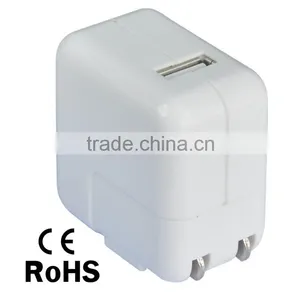 17W 5V/3.4A Dual USB Ports High-Speed AC Wall Charger With Foldable Prong thumbnail-6