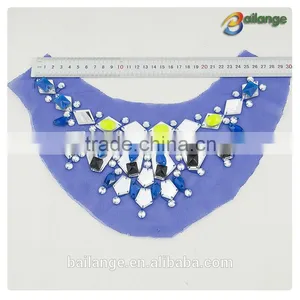 2016 Top Quality Latest Fashion Design Handmade Beaded Collars thumbnail-3