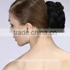 Fake Chignon Hair, Large Wedding Synthetic Hair Bun thumbnail-1
