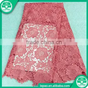 African White Swiss Cotton Voile Lace Nigeria Big Heavy Lace With Rhinestones for Girl Party Cloth thumbnail-4