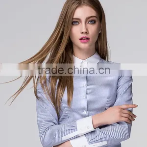 Wholesale Poplin Bussiness Lady Shirt/blouse Office Uniform thumbnail-1