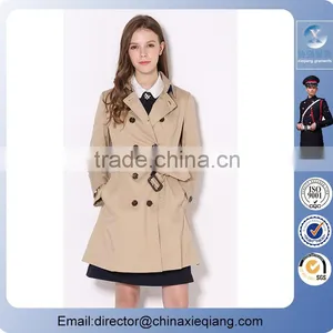 2016 Fashion Retro England Long Trench Coat Belted Winter Coat thumbnail-1