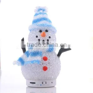 Promotional Gift Lovely Portable Bluetooth Doll Speaker, Handsfree Cute Snowman Doll Bluetooth Speaker for Kids thumbnail-3