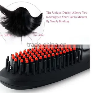 Second Generation 2 IN 1 Anion LCD Hair Straightener Comb Hair Brush Straightener thumbnail-3