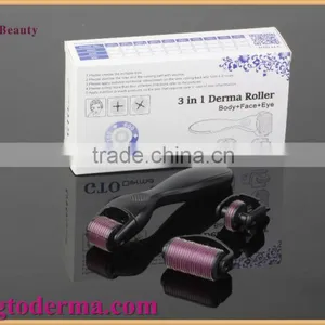 GTO 180/600/1200 Needles 3 in 1 Micro Derma Roller With Replaceable Roller thumbnail-2