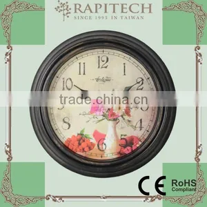 11 Inch Wall Garden Decorative Plastic Clock thumbnail-1