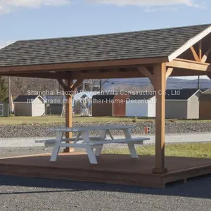 Luxury Eco-friendly Wooden Outdoor Bar Gazebo thumbnail-2