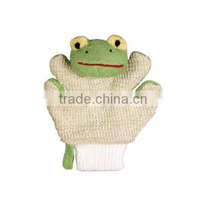 Cute Cartoon Ramie Frog Bath Toy Glove thumbnail-1