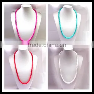 Candy Rainbow Chunky Bead Necklace,Teething Necklace,Childern Necklace thumbnail-1