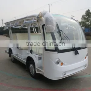 Pure White 14 Passenger Shuttle Bus From Suzhou Eagle thumbnail-3