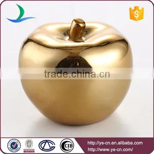 Wholesale Ceramic Gold-plated Apple Luxury Home Decor thumbnail-1