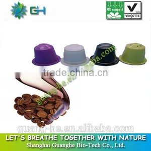 Wholesale PLA Plastic Empty Coffee Capsule Packaging Cups, 100% Biodegradable Non-toxic Nespresso Coffee Capsule thumbnail-1