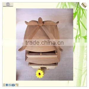 Paper Bird House Three Layer Wood Chinese Tower thumbnail-4