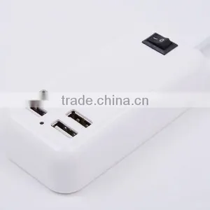 4 Usb Charger Desktop Socket 5V 30w USB CHARGER With AC Cablle Usa Cable uk Cable eu Cable Aus Cable thumbnail-3