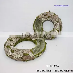 Wire Wreath Rings With Hole for Plantting thumbnail-1