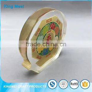 China Factory Desk Acrylic Paperweight Acrylic Coin Holder thumbnail-3