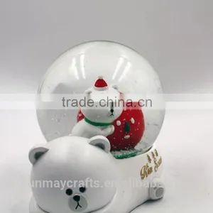 Wholesale Custom Acrylic Christmas Snow Globe for Sale thumbnail-5